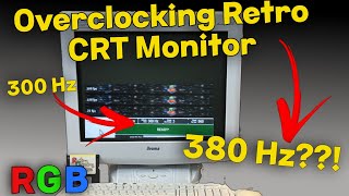 Overclocking iiyama CRT Gaming Monitor from 2002 in Windows 11 [upl. by Ahsyle563]