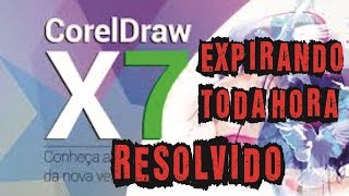 corel draw x7 Licença expirando toda hora  resolvido [upl. by Susi]