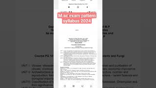 Msc exam pattern blue print syllabus of Msc1st semester education exampaper [upl. by Craggie59]