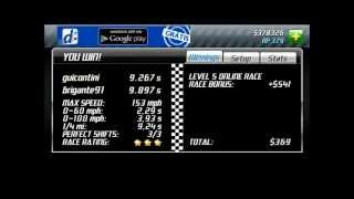 Drag Racing  lvl 5 best car 9267  Android [upl. by Oidualc]