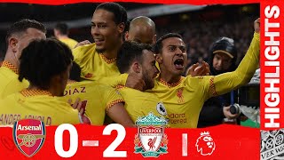 Highlights Arsenal 02 Liverpool  Jota amp Firmino secure big three points in the capital [upl. by Devitt]