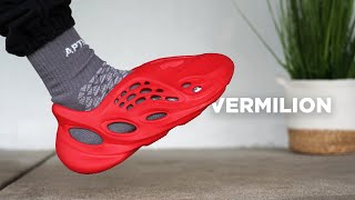 YEEZY FOAM RUNNER Vermilion REVIEW amp On Foot [upl. by Secnirp]