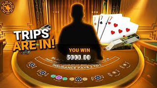 I FINALLY GOT TRIPS ON BLACKJACK [upl. by Anived478]