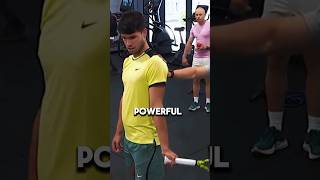 How Carlos Alcaraz builds insane powerful forehand amp backhand tennis [upl. by Byron822]