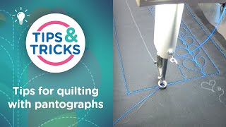 Tips for quilting with pantographs on a longarm quilting machine [upl. by Dnama854]