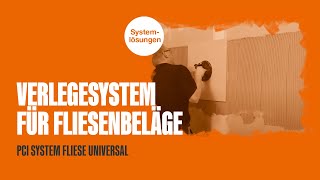 Verlegesystem für Fliesenbeläge PCI System Fliese Universal [upl. by Wendeline815]