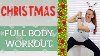 CHRISTMAS INSPIRED FULL BODY WORKOUT  NO Equipment [upl. by Eerbua]