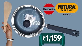 Hawkins Ceramic Nonstick Frying Pan  17 cm Diameter Induction Fry Pan with Glass Lid  Granite Pan [upl. by Murrell]