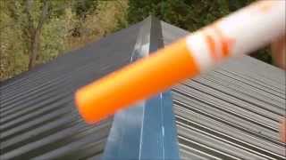 DIY Metal Roofing Installation Basic HowTo Video [upl. by Ariane]