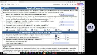 How to complete a SNAP application and offer application assistance [upl. by Luhem609]