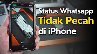 Cara Upload Status WhatsApp HD di iPhone [upl. by Lamoree379]