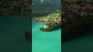 Iseltwald Castle on Brienzersee Switzerland travel switzerland suisse shorts nature [upl. by Domel693]