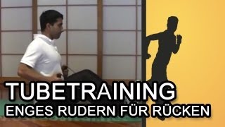 Rückenübung Enges Rudern im Sitzen  Tubetraining [upl. by Arbmik]