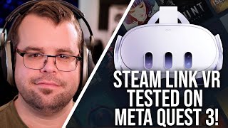 Steam Link VR on Meta Quest Better Than Virtual Desktop For Wireless VR Gaming [upl. by Ellenrahc348]