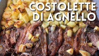 COSTOLETTE DI AGNELLO CON PATATE AL FORNO di Betty e Marco  Ricetta facile e veloce [upl. by Mirilla66]