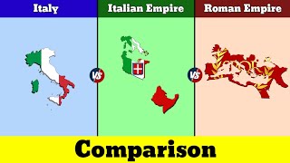 Italy vs Italian Empire vs Roman Empire  Roman Empire vs Italian Empire vs Italy  Data Duck 3o [upl. by Erine]