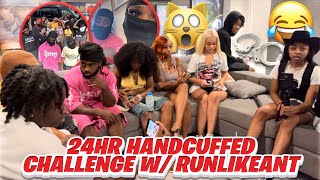 24HR handcuffed CHALLENGE WRUNLIKEANT🤦🏽‍♀️ [upl. by Marney556]