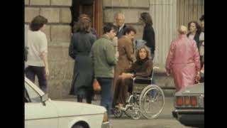 THE POOR CRAYTUR MARY MCALEESE LIKE CHRISTY BROWN GOING AROUND DUBLIN IN HER WHEELCHAIR RTE IRELAND [upl. by Delahk]