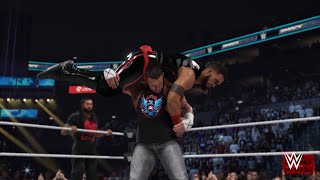 WWE 2K24 CM Punk and Roman Reigns vs Bloodline SmackDown [upl. by Doria305]