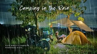 Camping in the Rain  Motocamping in Rizal  Sounds of Nature  ASMR [upl. by Claudianus]