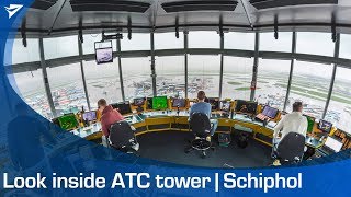 A look in the ATC tower at Schiphol Airport [upl. by Evyn]