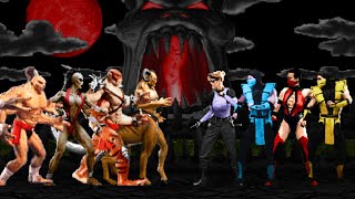 🎮 Mortal Kombat 🔥 Sheeva Team vs Scorpion Team ☣️ Epic Fight [upl. by Hsitirb]