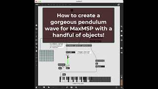 Pendulum Wave with Max MSP [upl. by Gredel769]