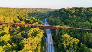 Trestle Bridge  Downingtown PA  DJI Mini Pro 4 [upl. by Euqinot]