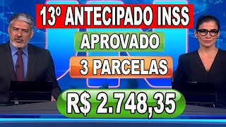 ✔️SAIU AGORA 1512  13º INSS Calendário de DEZEMBRO ANTECIPADO com AUMENTO para IDOSOS [upl. by Neved]