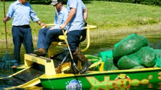 Palm Beach Aquatics  Lake Management The Weedoo Lake Surface Excavator [upl. by Erastes861]