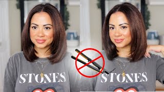 UPDATED🚫NO FLAT IRON🚫STRAIGHT HAIR ROUTINE  HOW TO BLOW DRY CURLY HAIR STRAIGHT NO DAMAGE 2023 [upl. by Ayadahs683]