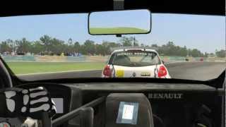 rFactor 2 Clio Cup on Croft crazy race [upl. by Vaughan]