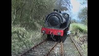 Foxfield Railway in April 1992 with saddle tanks quotWimbleburyquot and quotHawardenquot [upl. by Flanagan90]