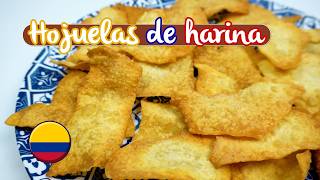 Como hacer HOJUELAS  HOJALDRAS Colombianas aquí te enseño esta DELICIOSA receta tradicional [upl. by Groark]