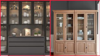 Beautiful crockery cabin ideas  Top class crockery unit  show case designs [upl. by Anitsyrc]