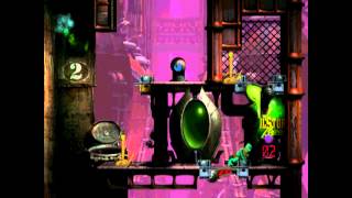 Lets Play Oddworld Abes Exoddus All 300 Mudokons Saved Part 37 Farting in the Office [upl. by Ileana]