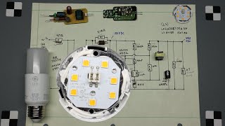 Teardown of GE LED bulb with schematic [upl. by Nnylram]