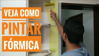 Como pintar fórmicas  Pintura sobre móvel de fórmica [upl. by Aruasi26]