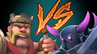 Clash Of Clans PEKKA vs KING DUEL to the DEATH [upl. by Novert]