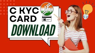 How to Update and Download CKYC Card [upl. by Avahc974]