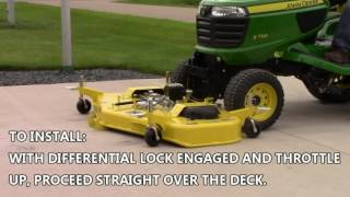 Minnesota Equipment X700 Series 4WD Mower Deck RemovalInstall [upl. by Perlie]