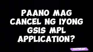 CANCELATION NG GSIS LOAN APPLICATIONS [upl. by Anis403]