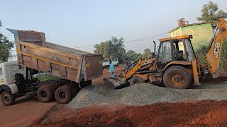 Fast road construction in mining residence colony How road constructed in mines mining road making [upl. by Ahseya]