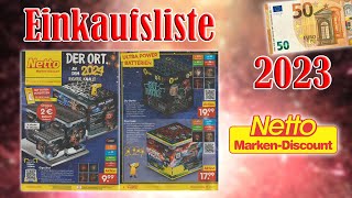 Netto Feuerwerk EinkaufslisteKaufberatung 2023  50 Euro FULL HD [upl. by Ivz]