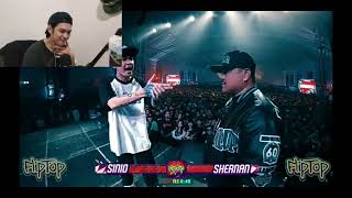 FlipTop  Sinio vs Shernan REACTION DALAWANG MOST VIEWED [upl. by Ellennad16]