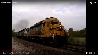 A Santa Fe GP30 leading more goodies on the BNSF Emporia Sub [upl. by Rawdan255]