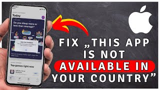 How to Fix „This App Is Not Available In Your Country Or Region” On iPhone  iPhone Tutorial [upl. by Gaultiero780]