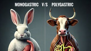 Difference between mono and polygastric veterinary monogastric polygastric [upl. by Ronile475]