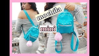 DIY  mini mochila super facil de hacer [upl. by Novelia901]