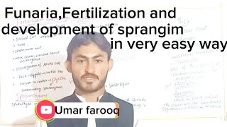 FunariaFertilization Sporangiumits development by Umar Farooq [upl. by Uolyram]